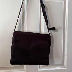 Elegant chocolate brown Leather Ladies Shoulder Bag